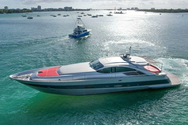 a boat in the water aboard GHOST Yacht for Sale