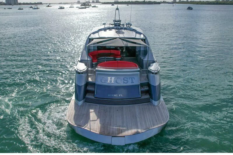 a boat in the water aboard GHOST Yacht for Sale