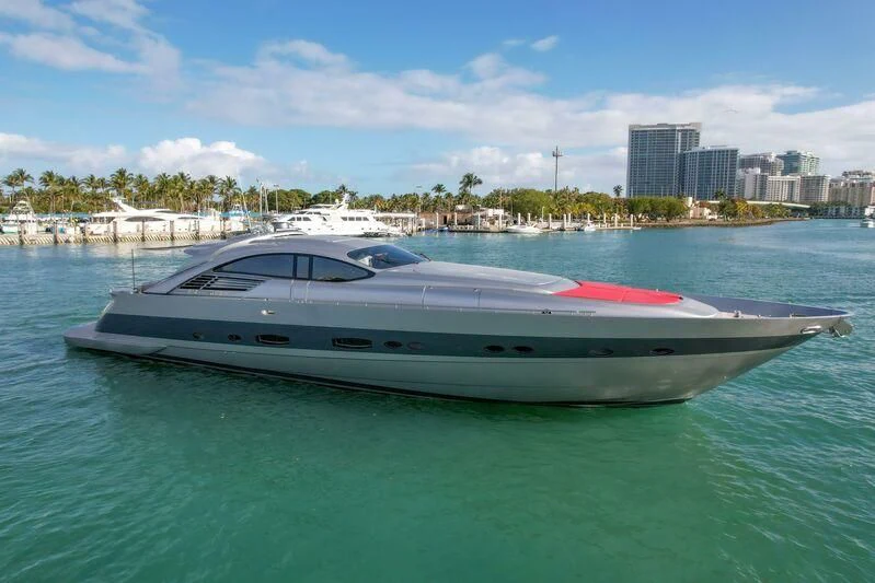 a boat in the water aboard GHOST Yacht for Sale