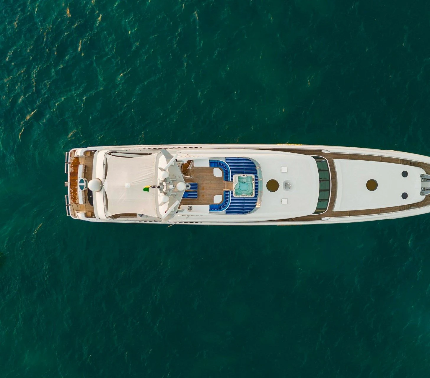 a rectangular electronic device aboard DRIVEN Yacht for Sale