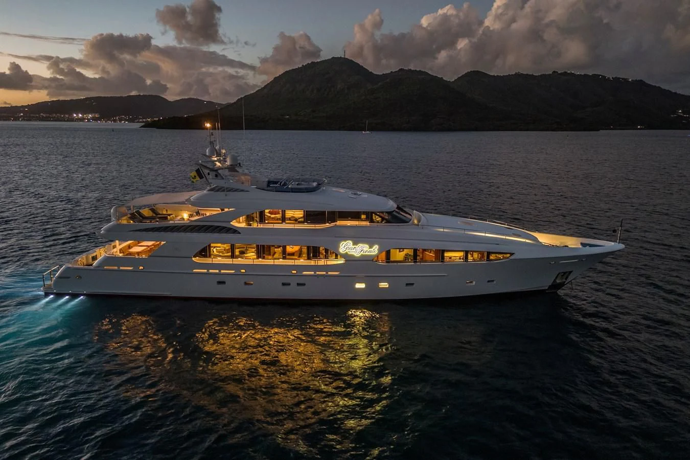 a boat on the water aboard DRIVEN Yacht for Sale