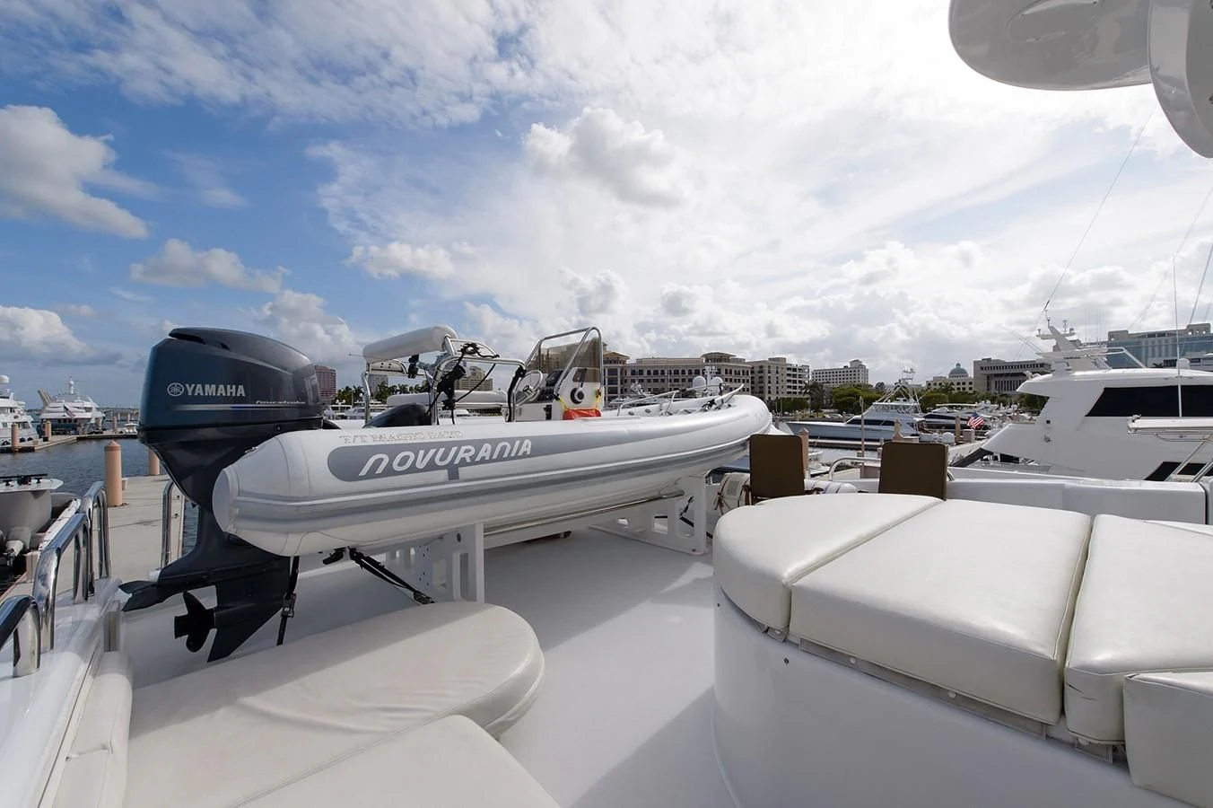 a boat on a boat aboard BIG WAVE Yacht for Sale