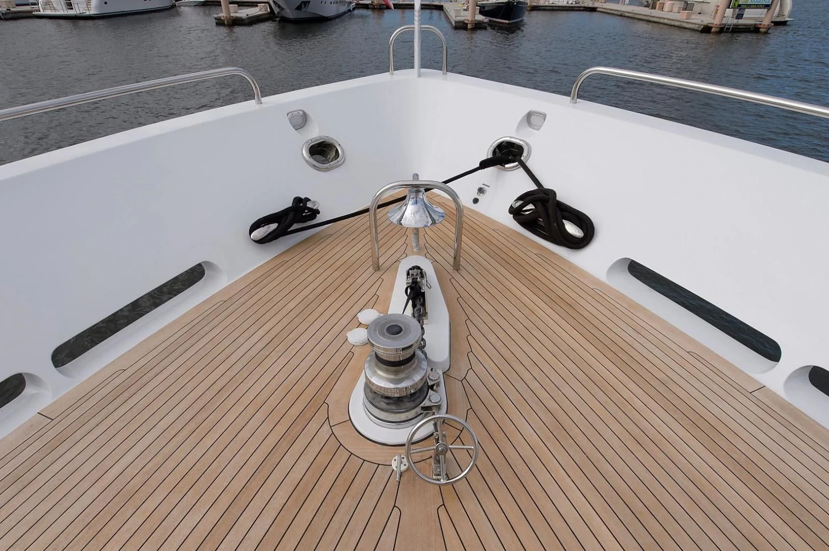 a white rectangular object with a screwdriver and a screwdriver aboard BIG WAVE Yacht for Sale