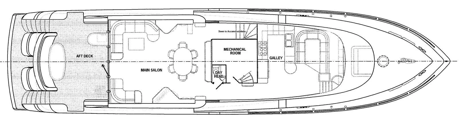 diagram, engineering drawing aboard BIG WAVE Yacht for Sale