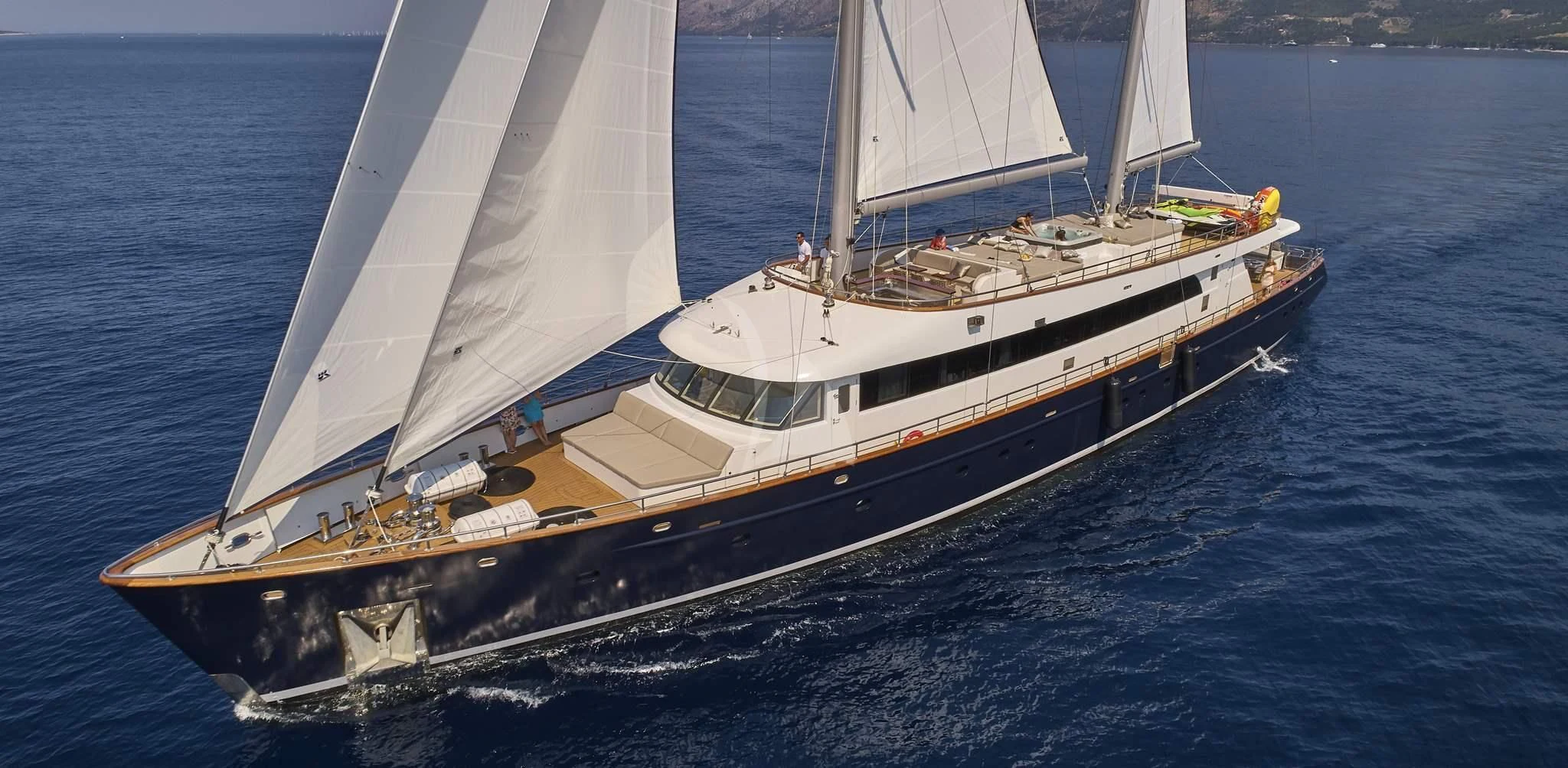 a boat on the water aboard DALMATINO Yacht for Sale