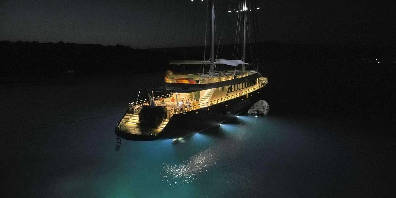 a boat on the water aboard DALMATINO Yacht for Sale