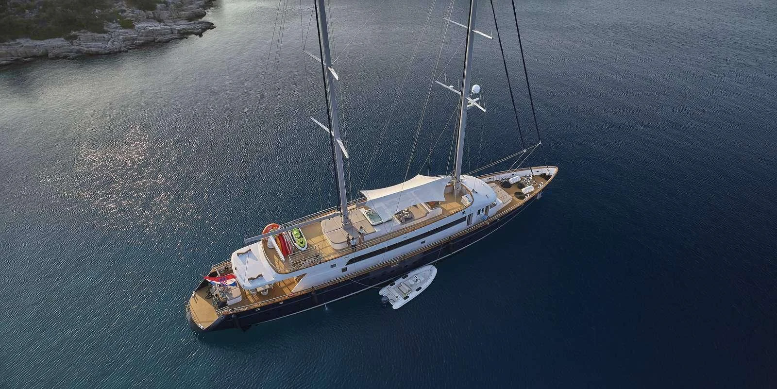 a boat on the water aboard DALMATINO Yacht for Sale