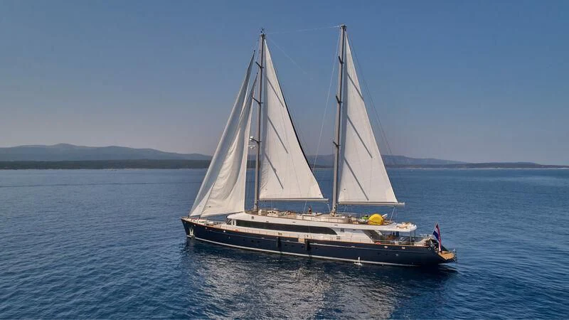 a sailboat on the water aboard DALMATINO Yacht for Sale