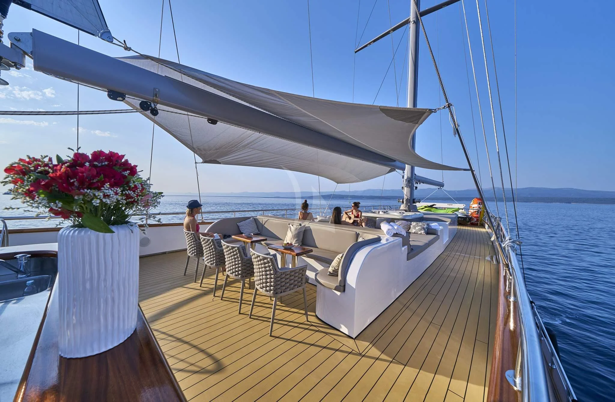 a boat on the water aboard DALMATINO Yacht for Sale