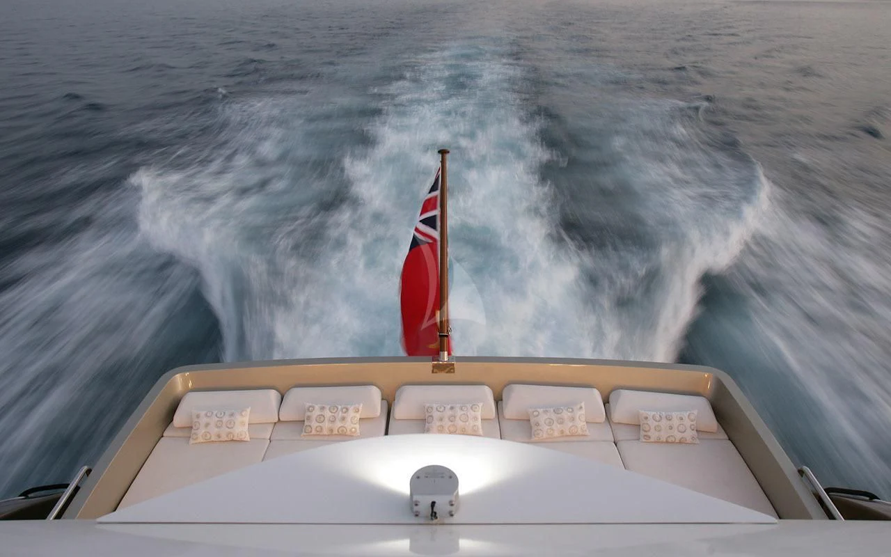 a boat on the water aboard QHT Yacht for Sale