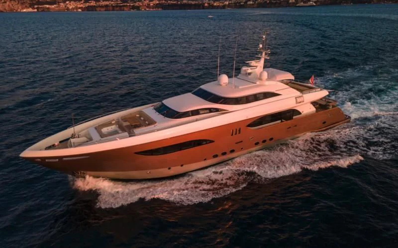 a boat on the water aboard QHT Yacht for Sale