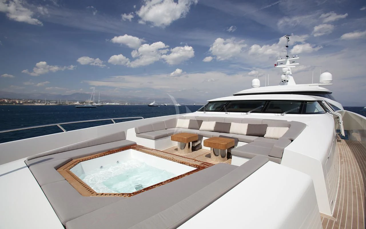 a boat on the water aboard QHT Yacht for Sale