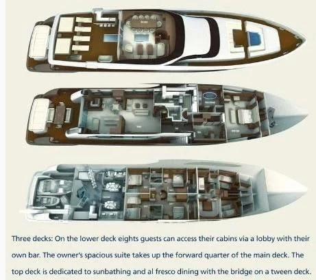 engineering drawing aboard QHT Yacht for Sale