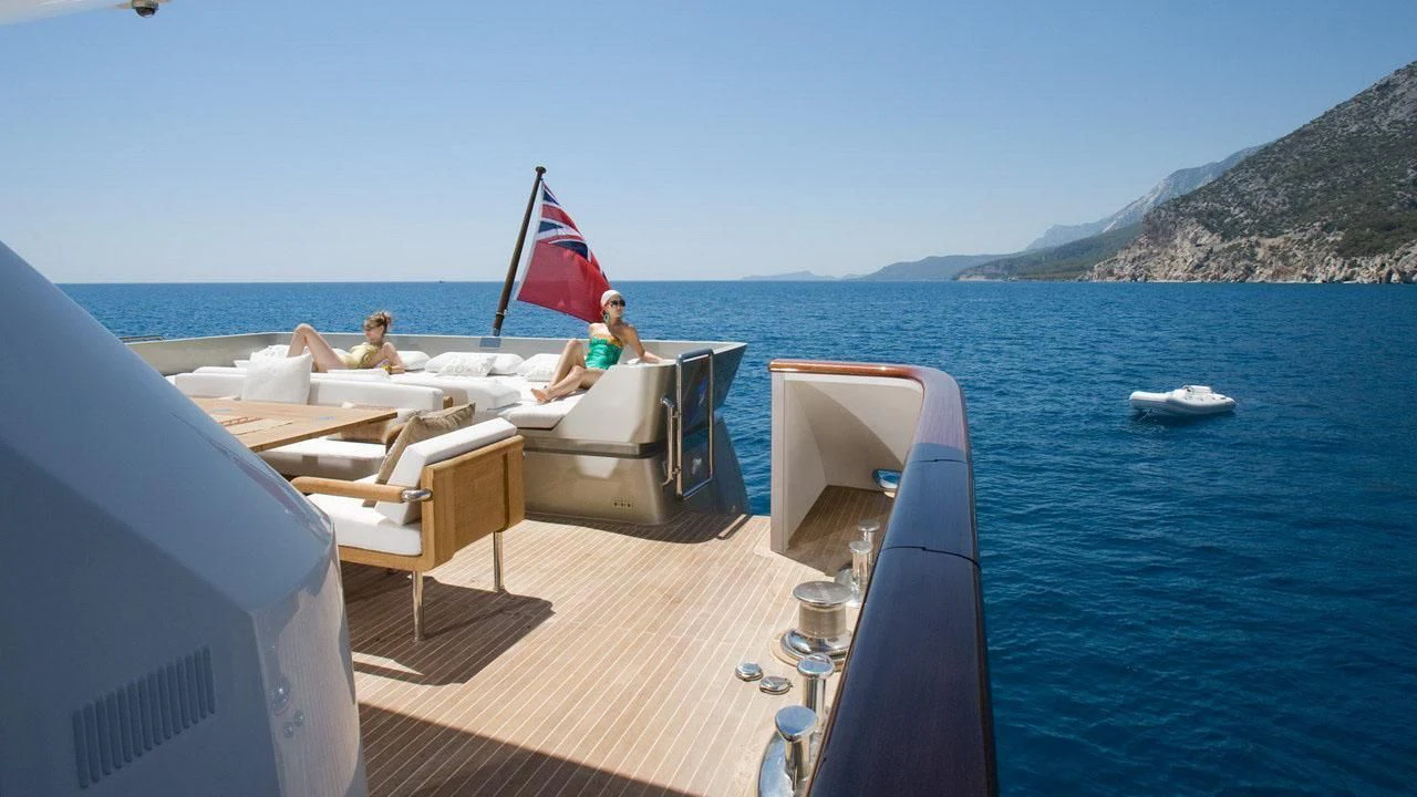 a boat on the water aboard QHT Yacht for Sale