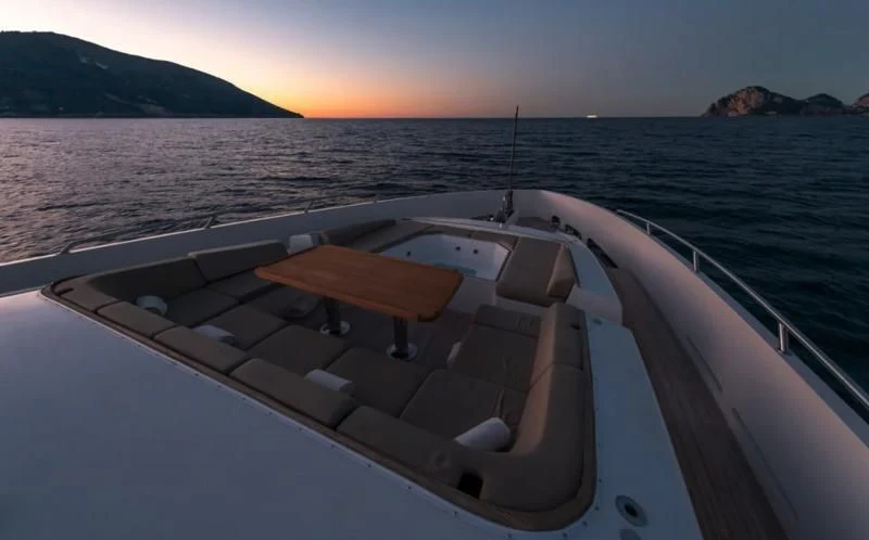 a boat on the water aboard QHT Yacht for Sale