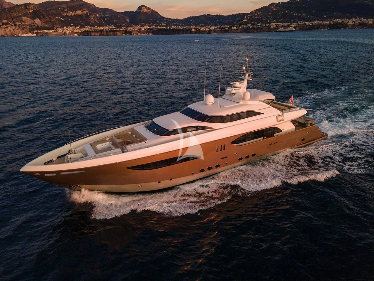 a boat on the water aboard QHT Yacht for Sale