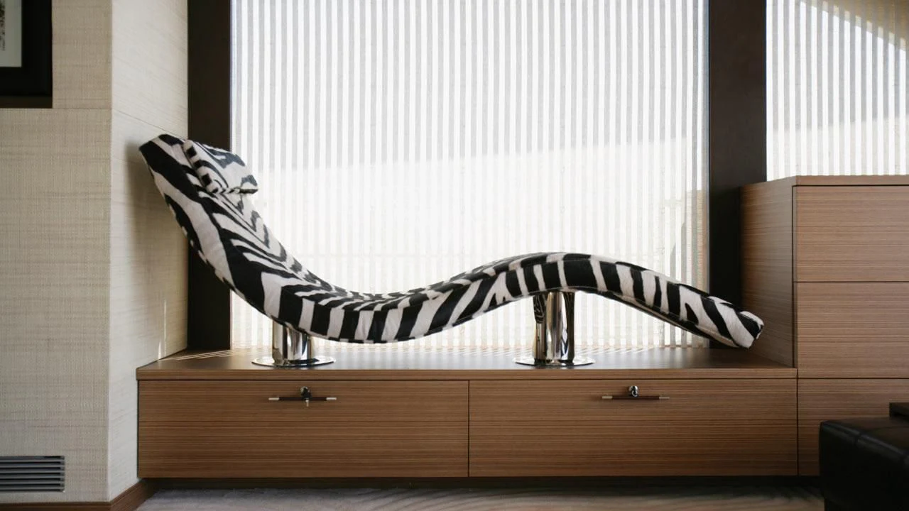 a black and white striped socks from a rod aboard QHT Yacht for Sale