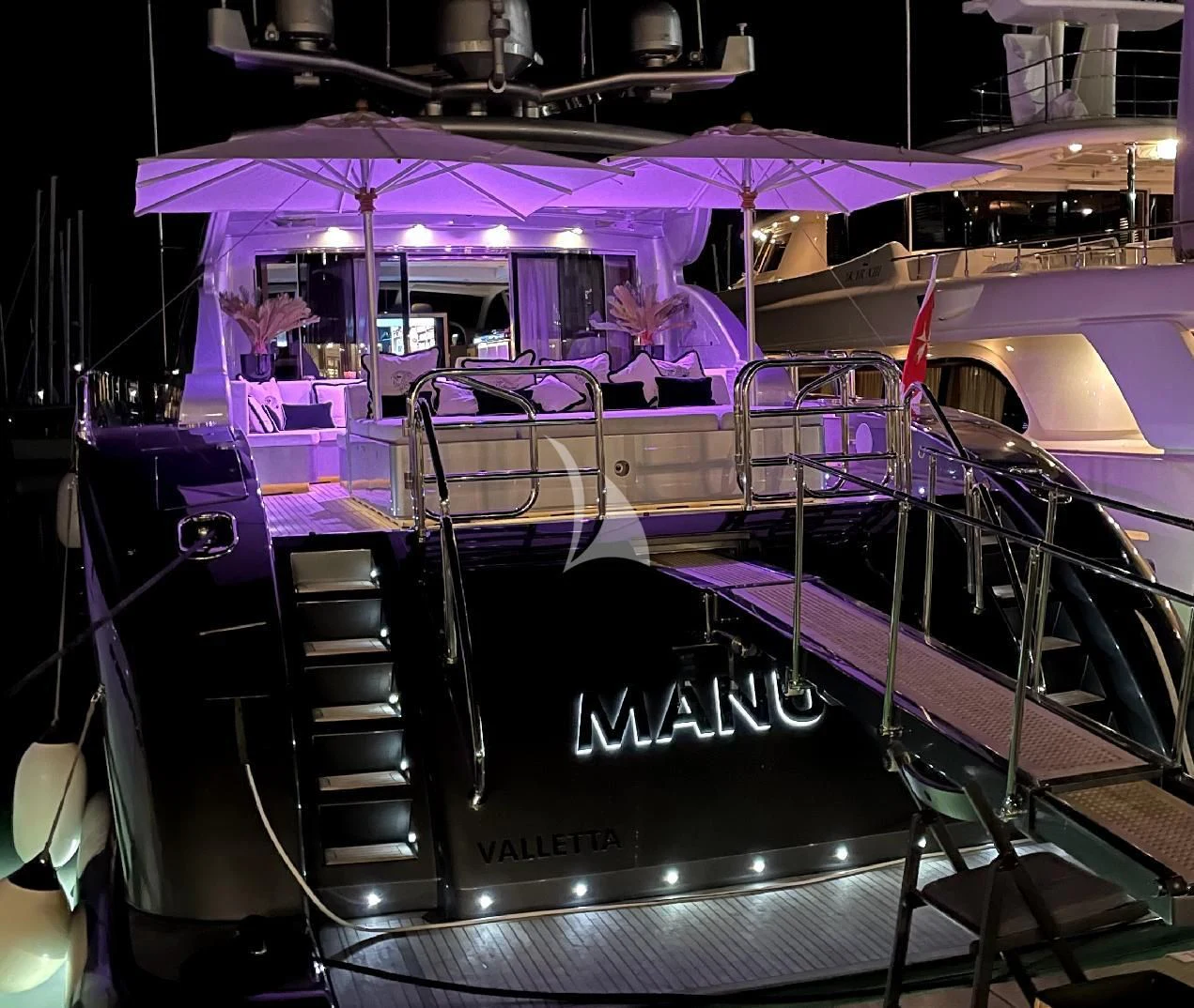 a machine with lights aboard MANU V Yacht for Sale