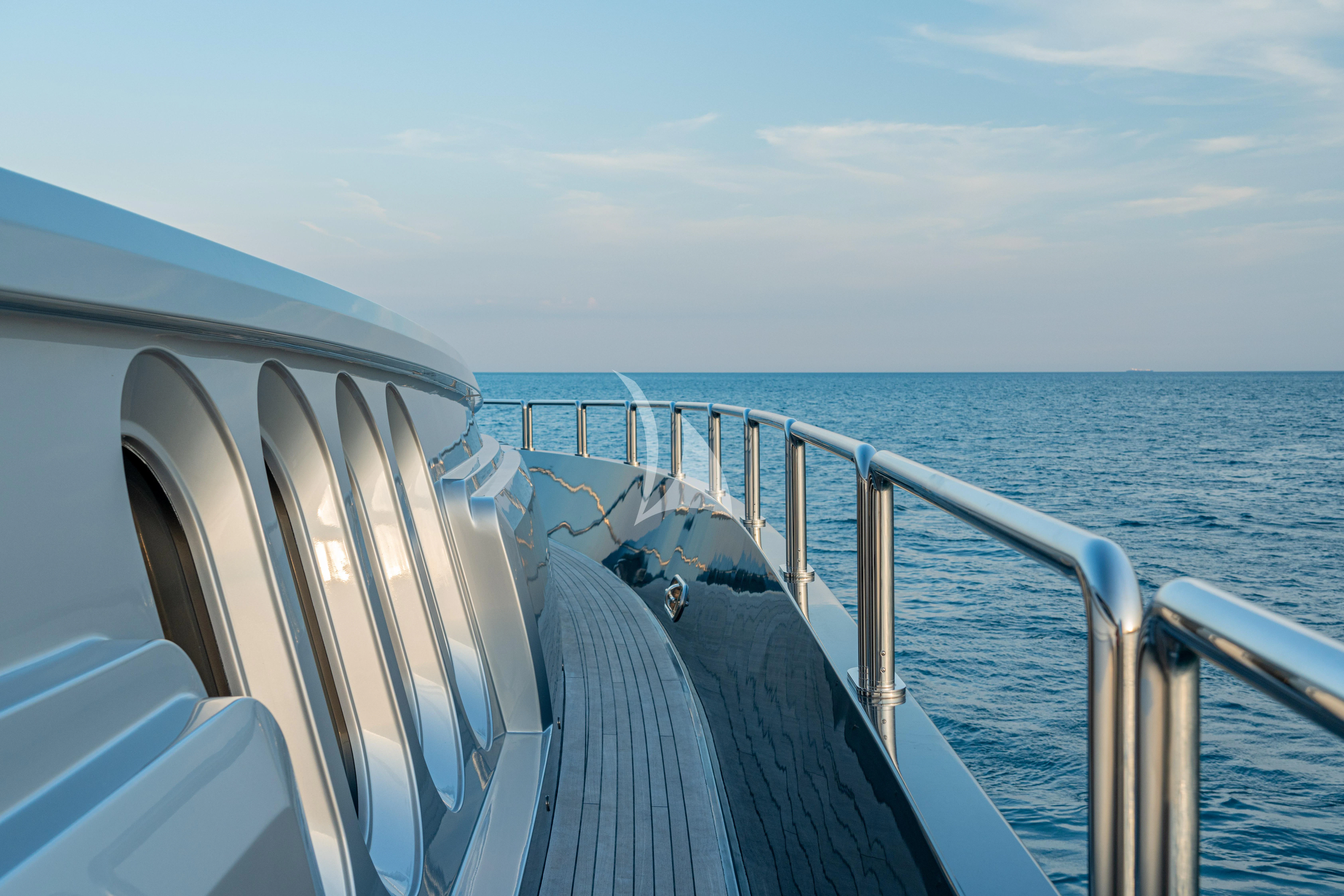 a boat on the water aboard MANU V Yacht for Sale