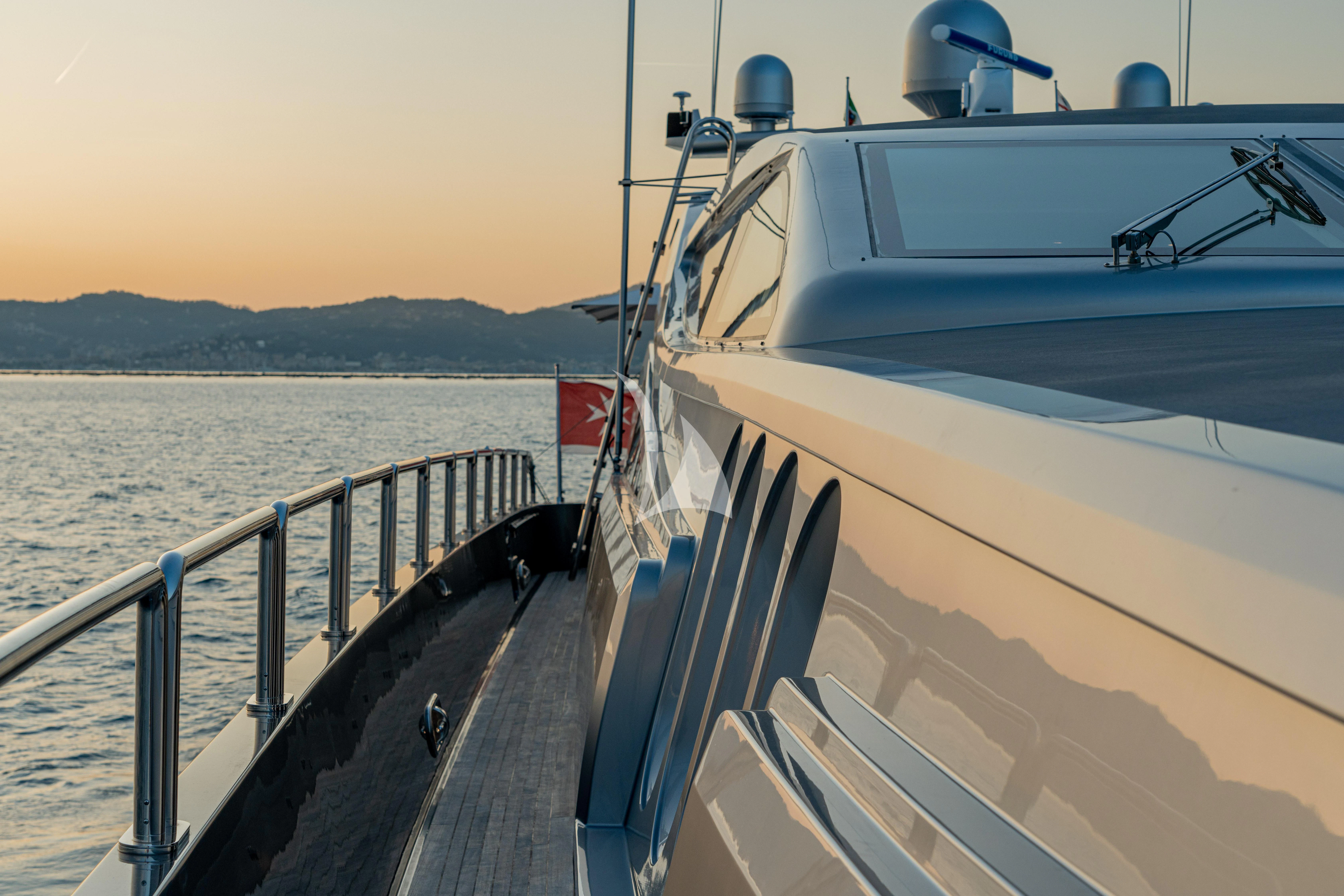 a boat on the water aboard MANU V Yacht for Sale