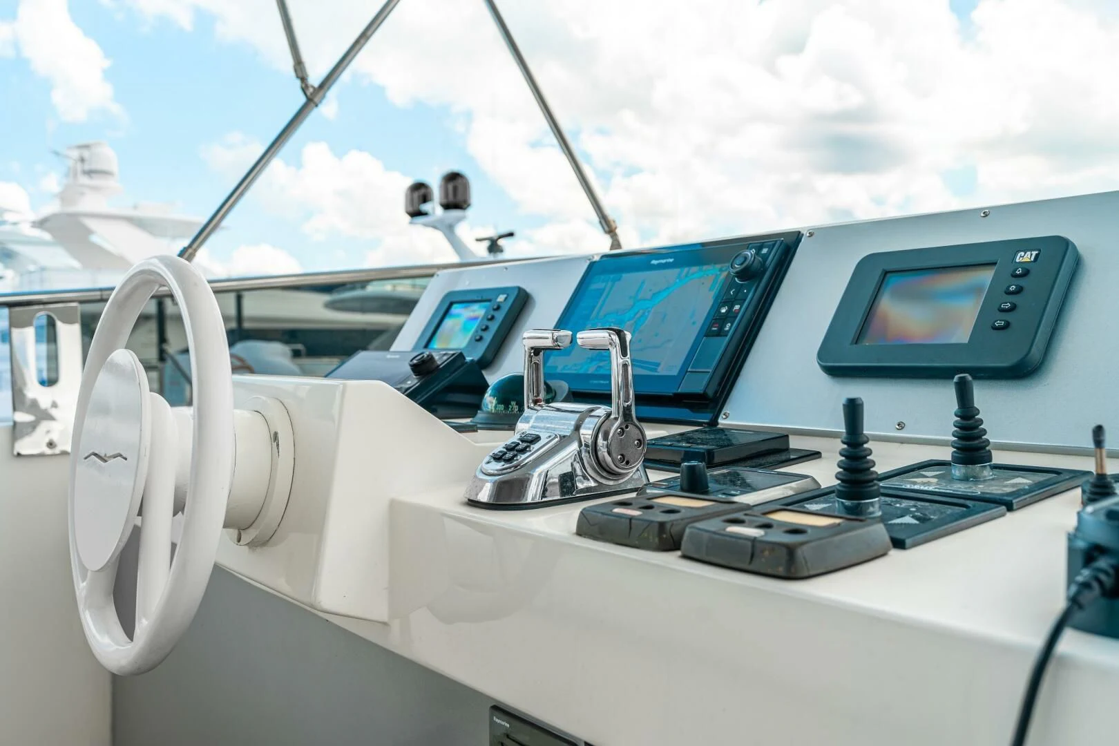 a machine on the counter aboard BLUWATER Yacht for Sale