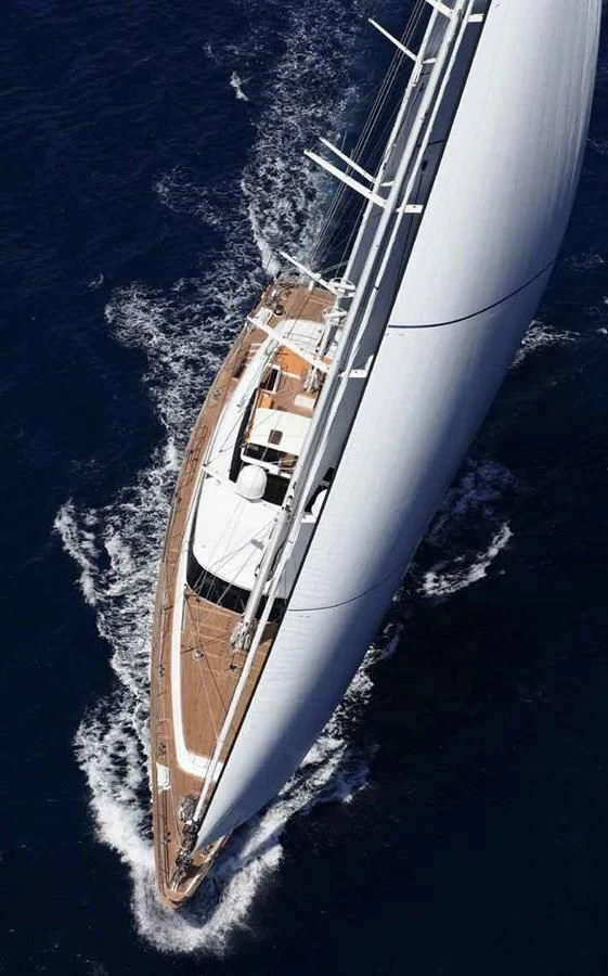 a large ship on the water aboard ENTERPRISE Yacht for Sale