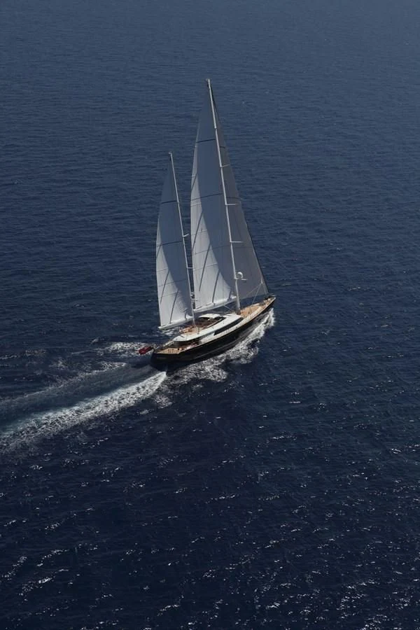 a sailboat on the water aboard ENTERPRISE Yacht for Sale
