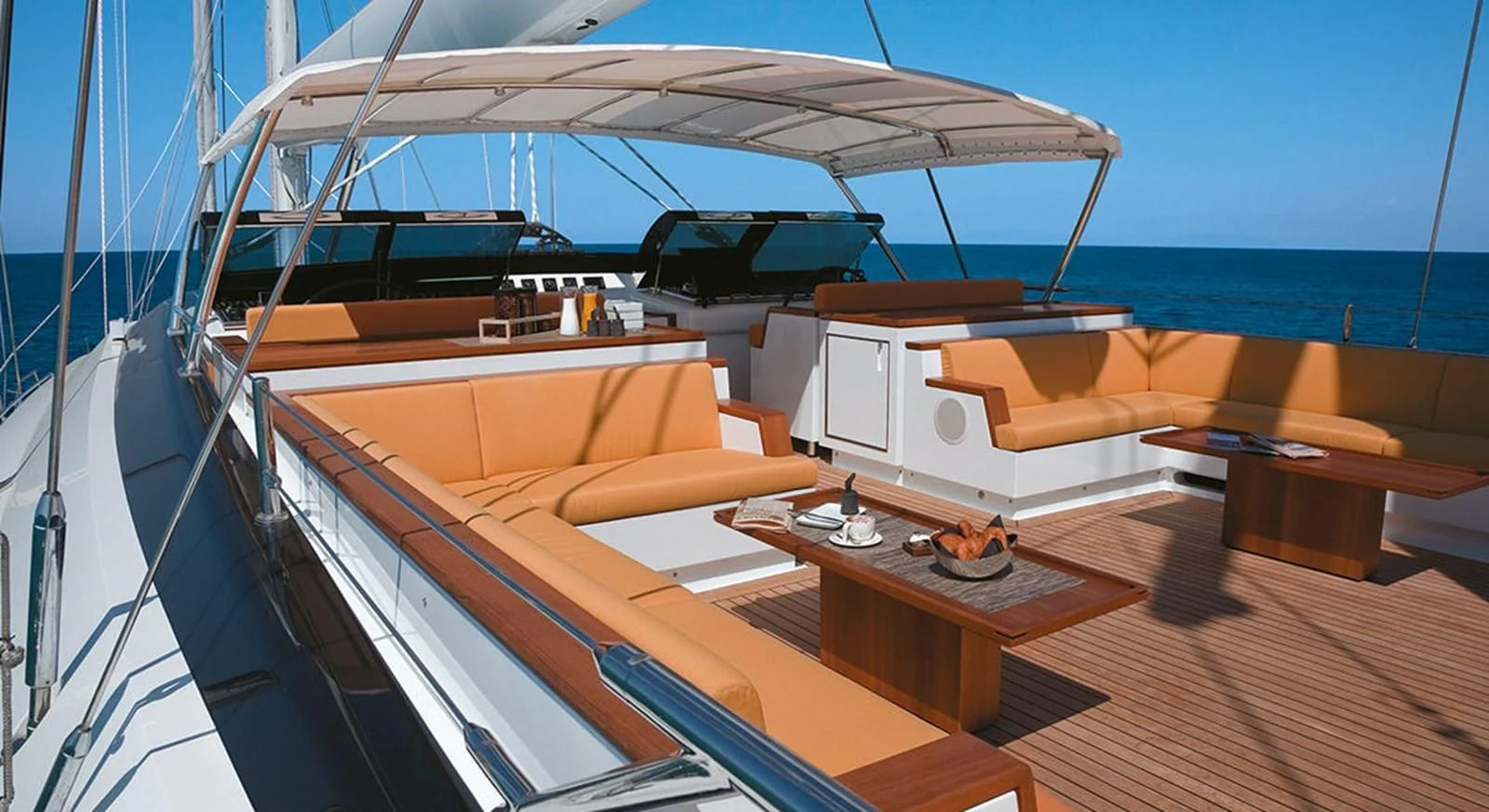 a boat on the water aboard ENTERPRISE Yacht for Sale