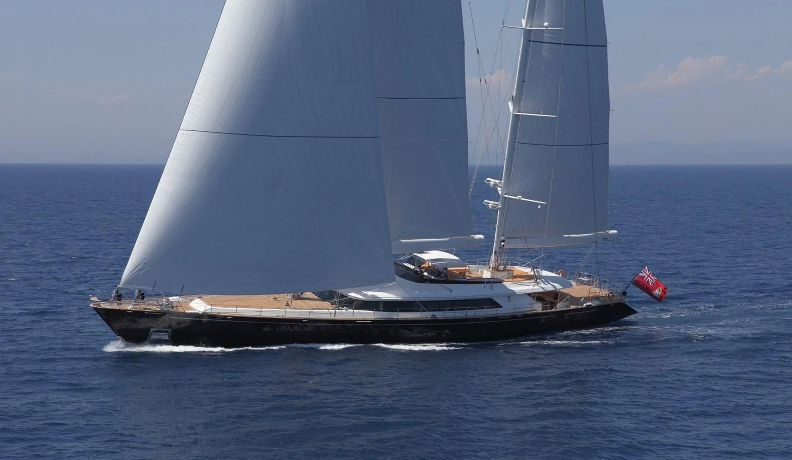 a sailboat on the water aboard ENTERPRISE Yacht for Sale