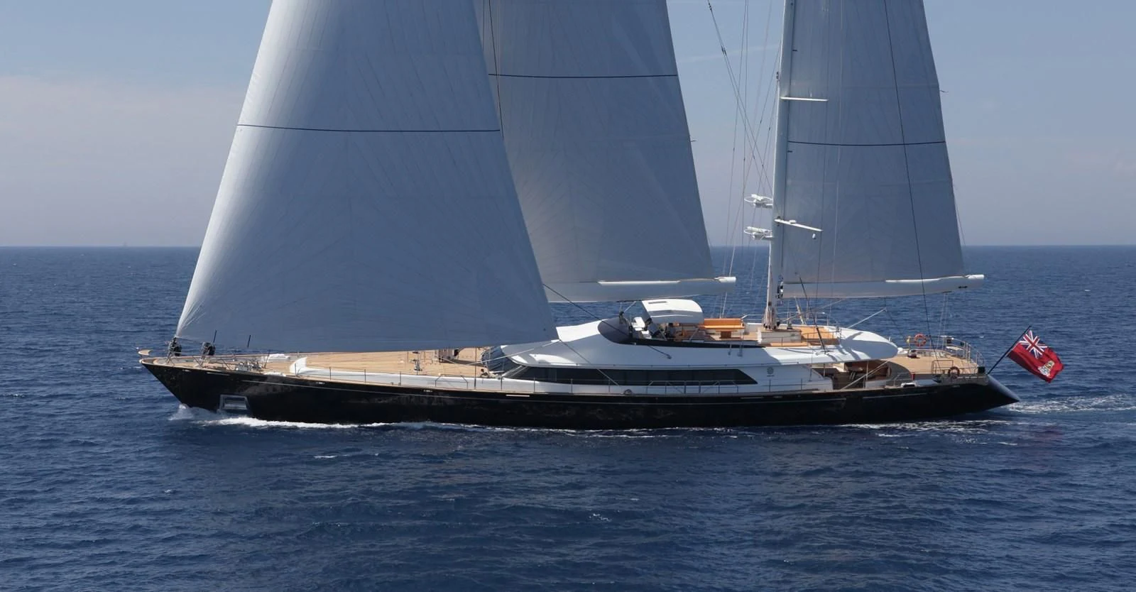 a boat sailing on the sea aboard ENTERPRISE Yacht for Sale