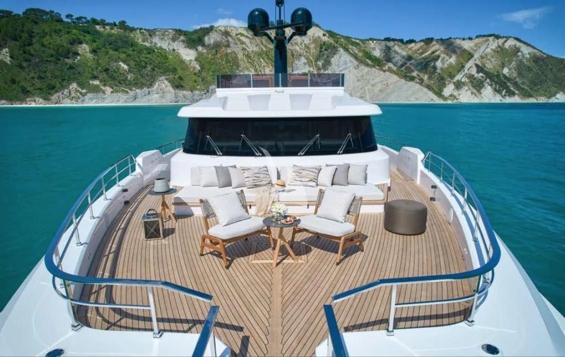 a boat on a body of water aboard JYC Yacht for Sale