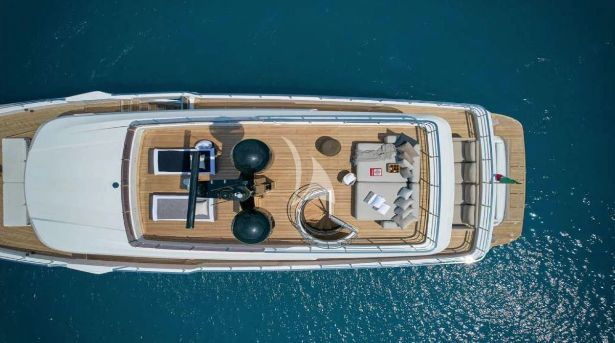 a wooden board with a screw aboard JYC Yacht for Sale