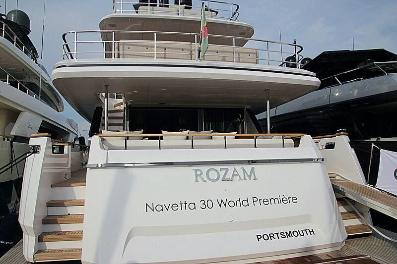 a boat with a deck aboard JYC Yacht for Sale