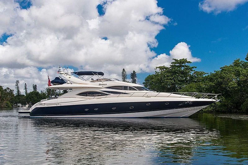 a boat on the water aboard SIROCCO Yacht for Sale