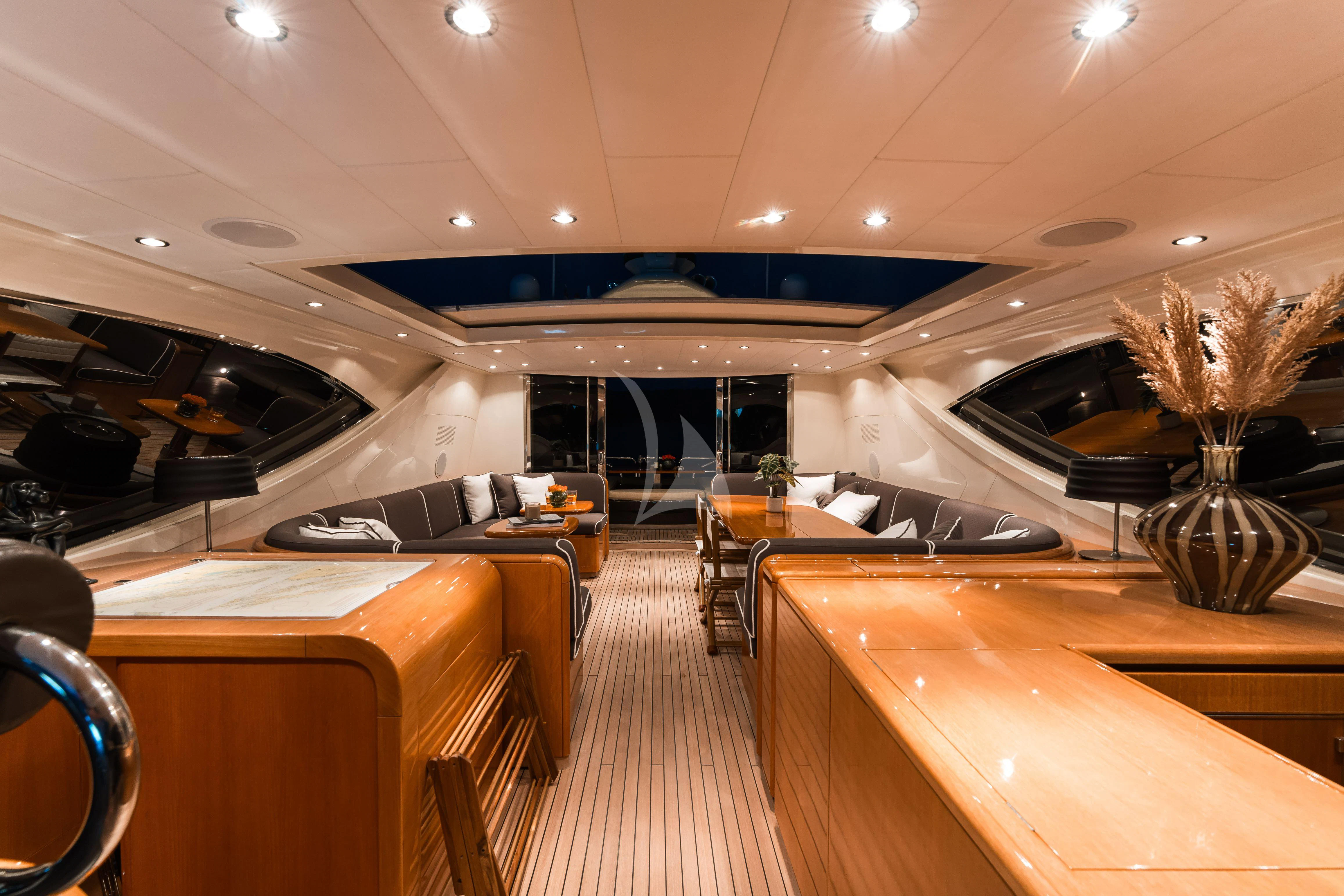 inside of a yacht aboard TOBEKA Yacht for Sale