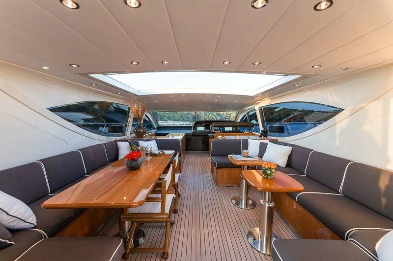 inside of a boat aboard TOBEKA Yacht for Sale