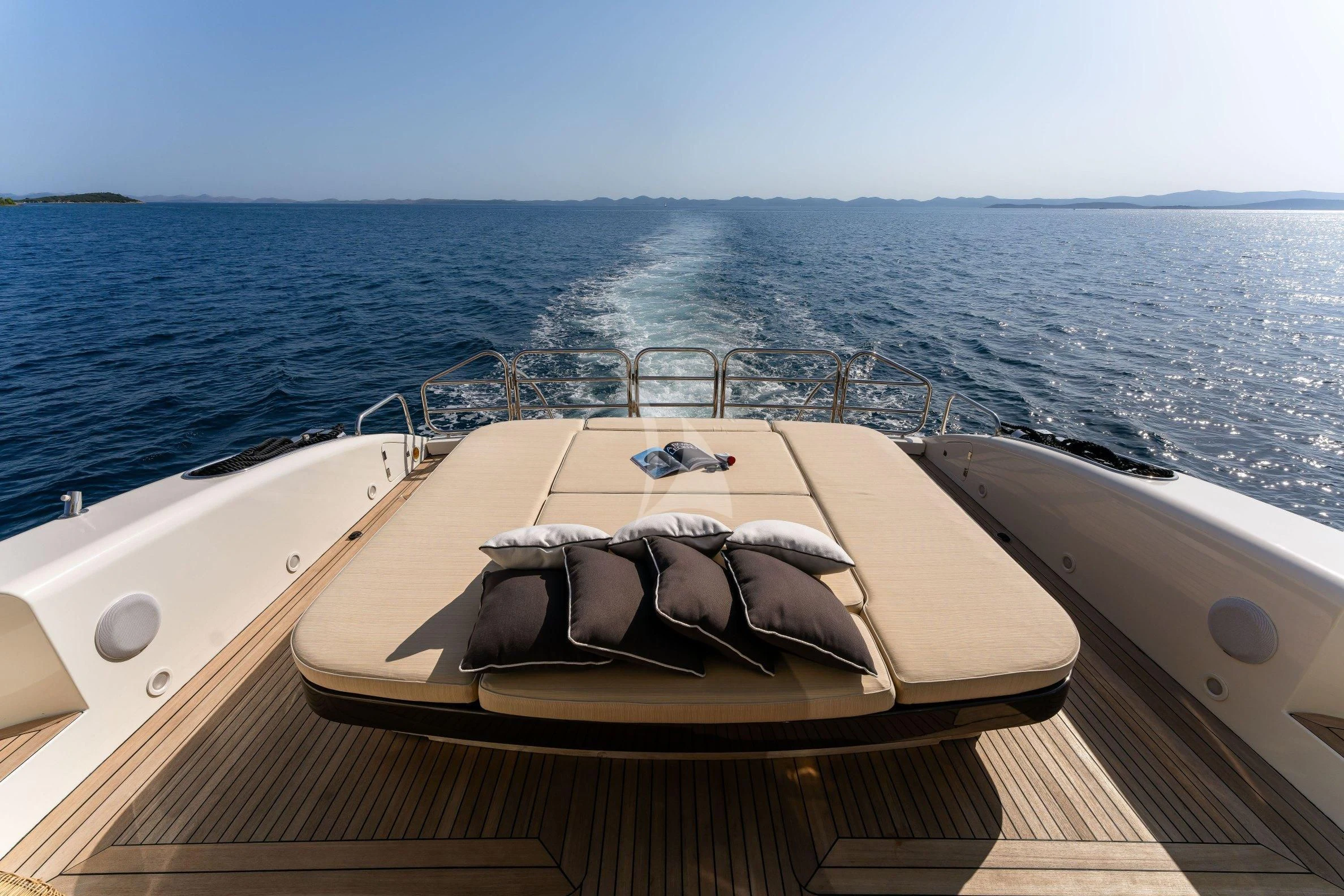 a boat on the water aboard TOBEKA Yacht for Sale