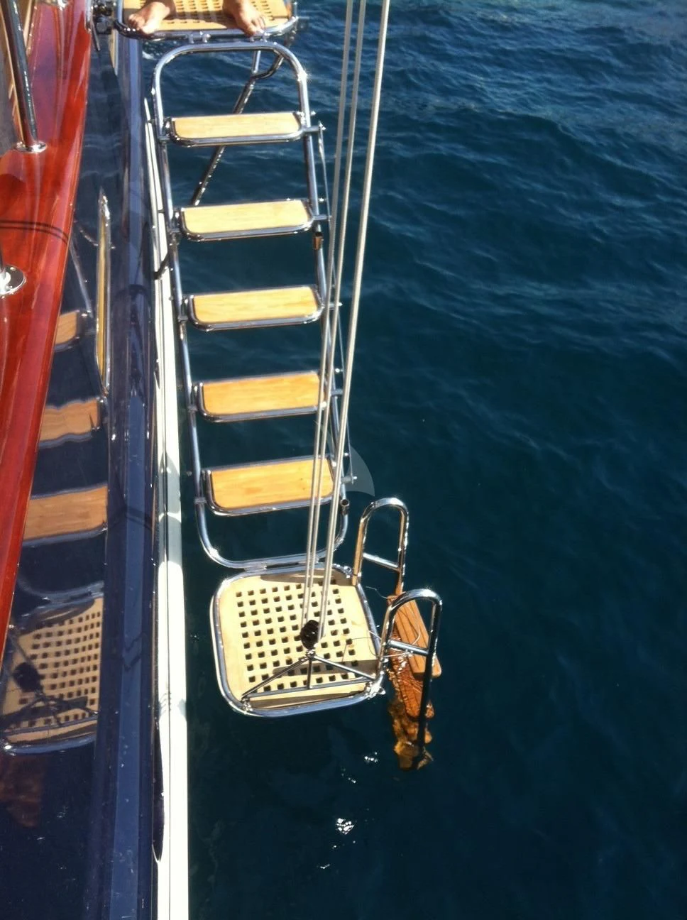 a boat on the water aboard OFELIA Yacht for Sale