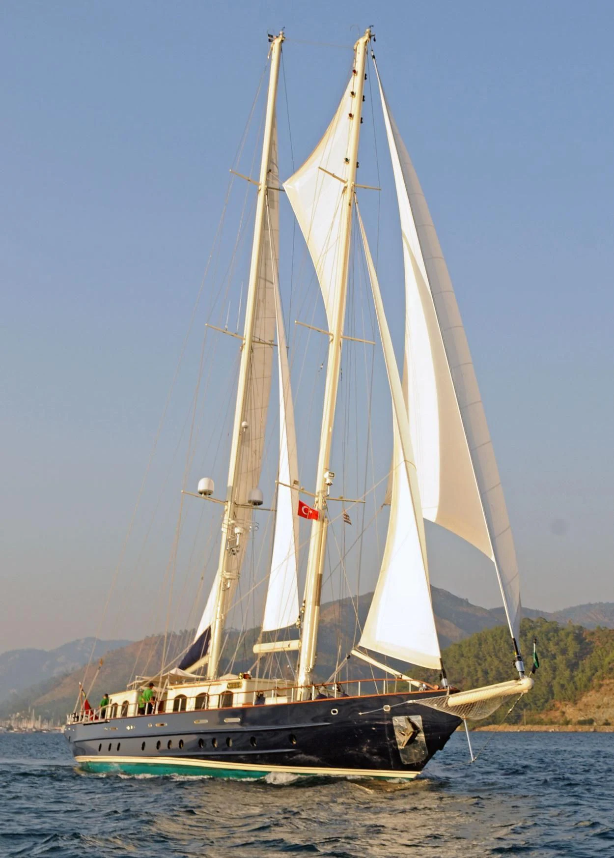 a sailboat on the water aboard OFELIA Yacht for Sale