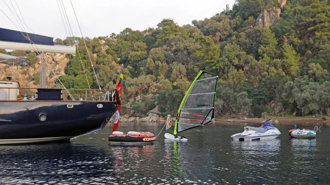 boats on the water aboard OFELIA Yacht for Sale
