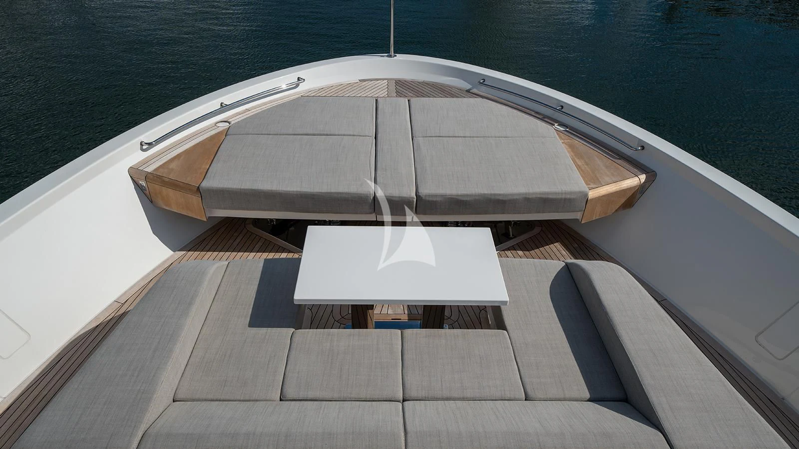 a boat on a deck aboard ADIOS Yacht for Charter