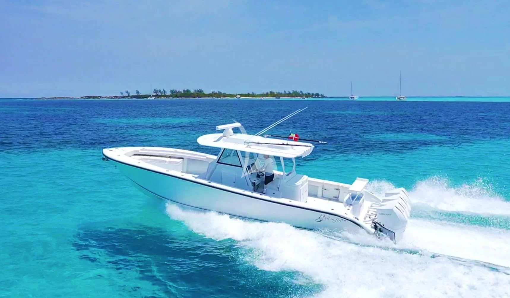 a boat in the water aboard C-DAZE Yacht for Sale