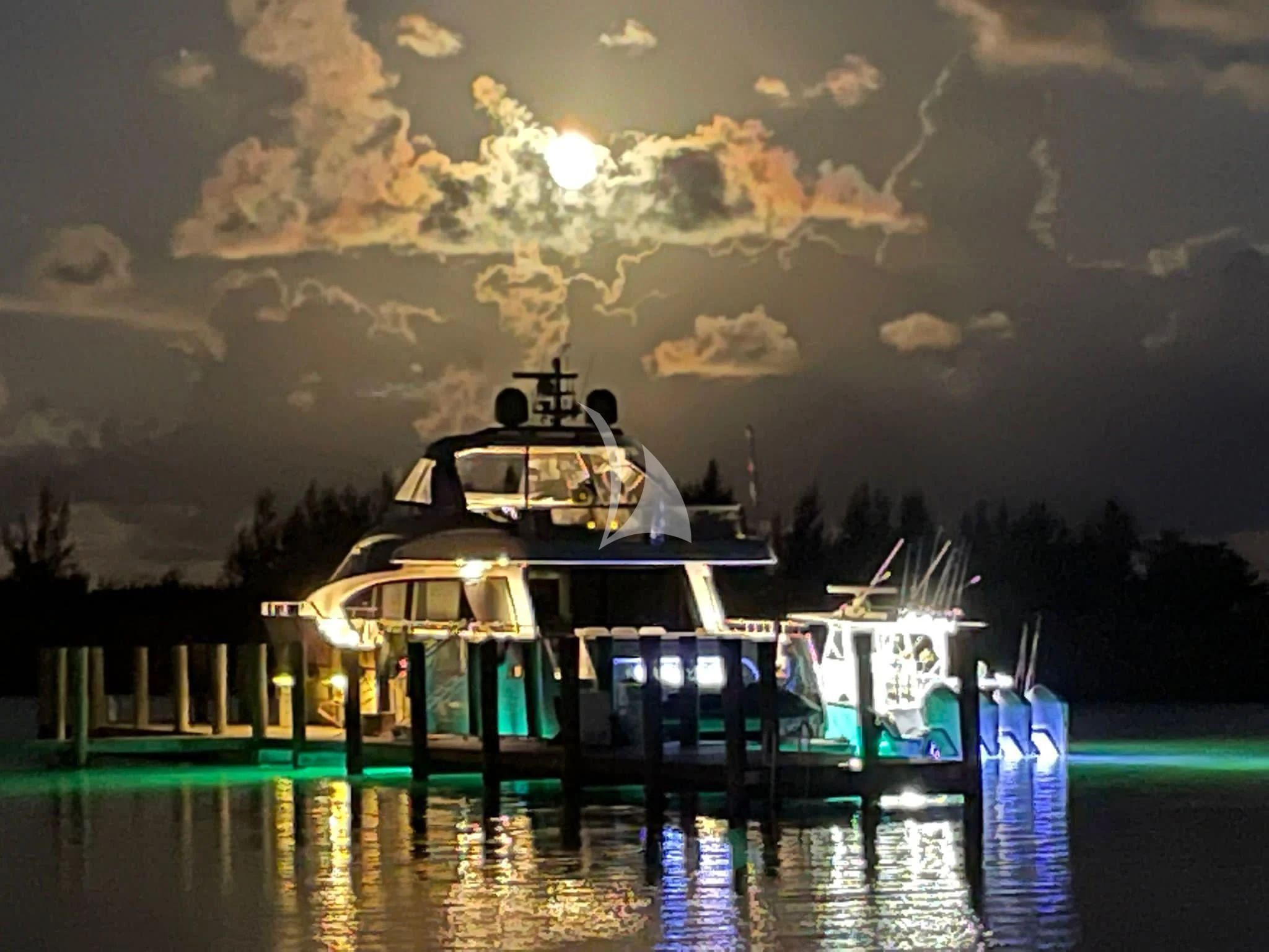 a boat on the water aboard C-DAZE Yacht for Sale