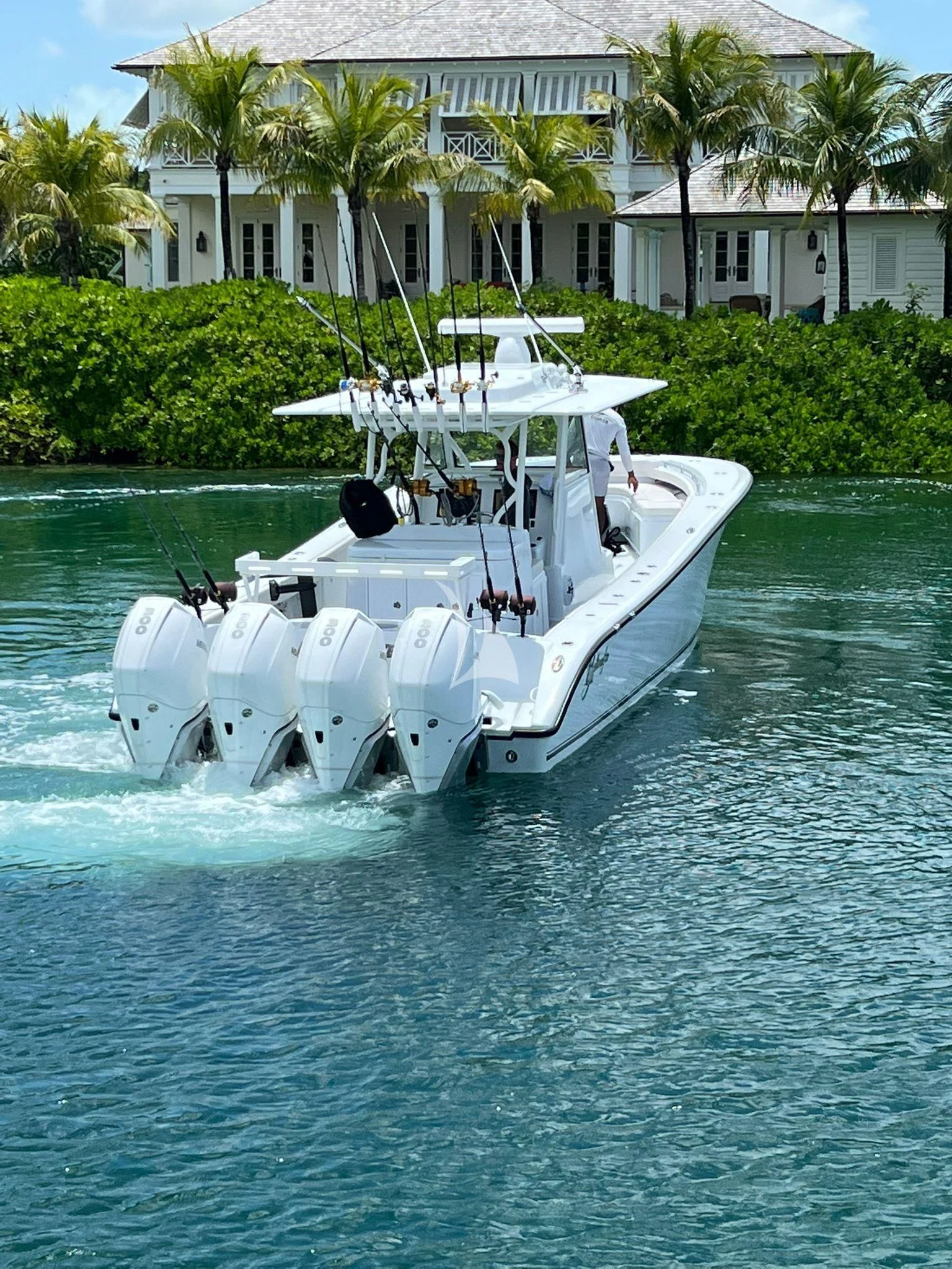 a boat on the water aboard C-DAZE Yacht for Sale