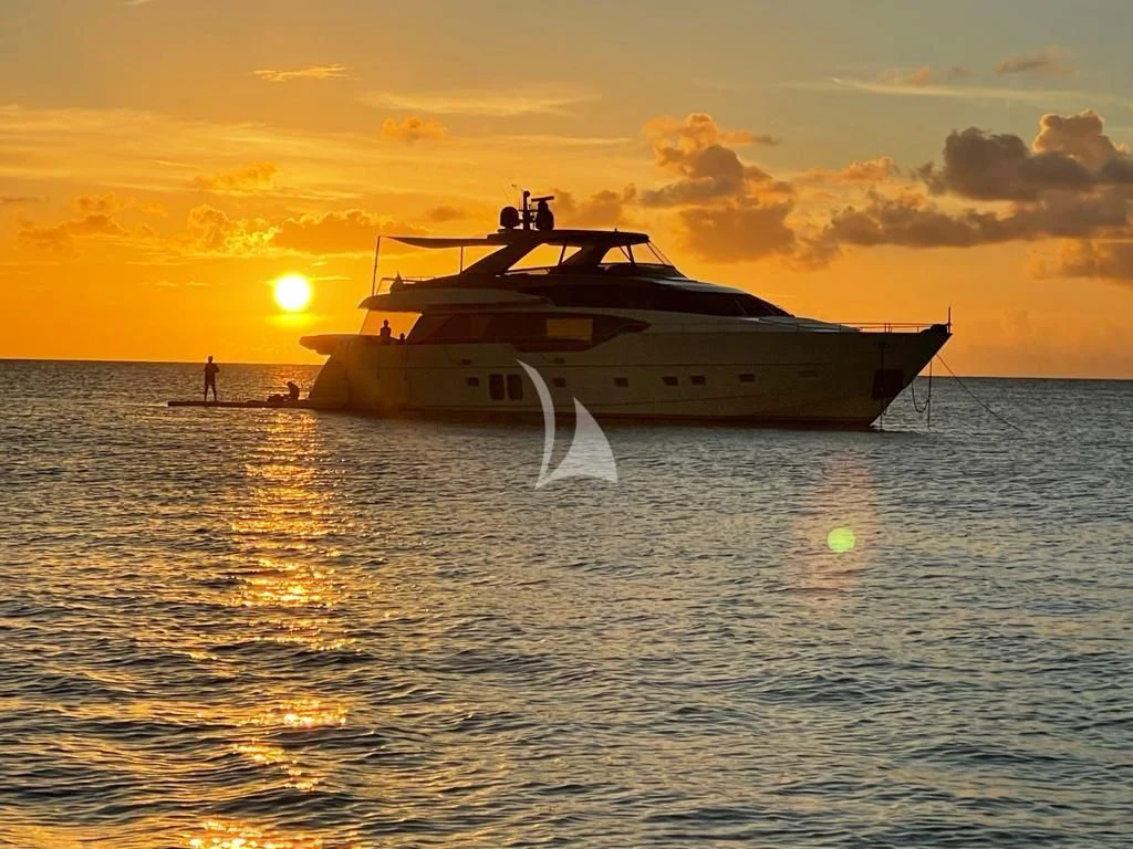 a boat on the water aboard C-DAZE Yacht for Sale