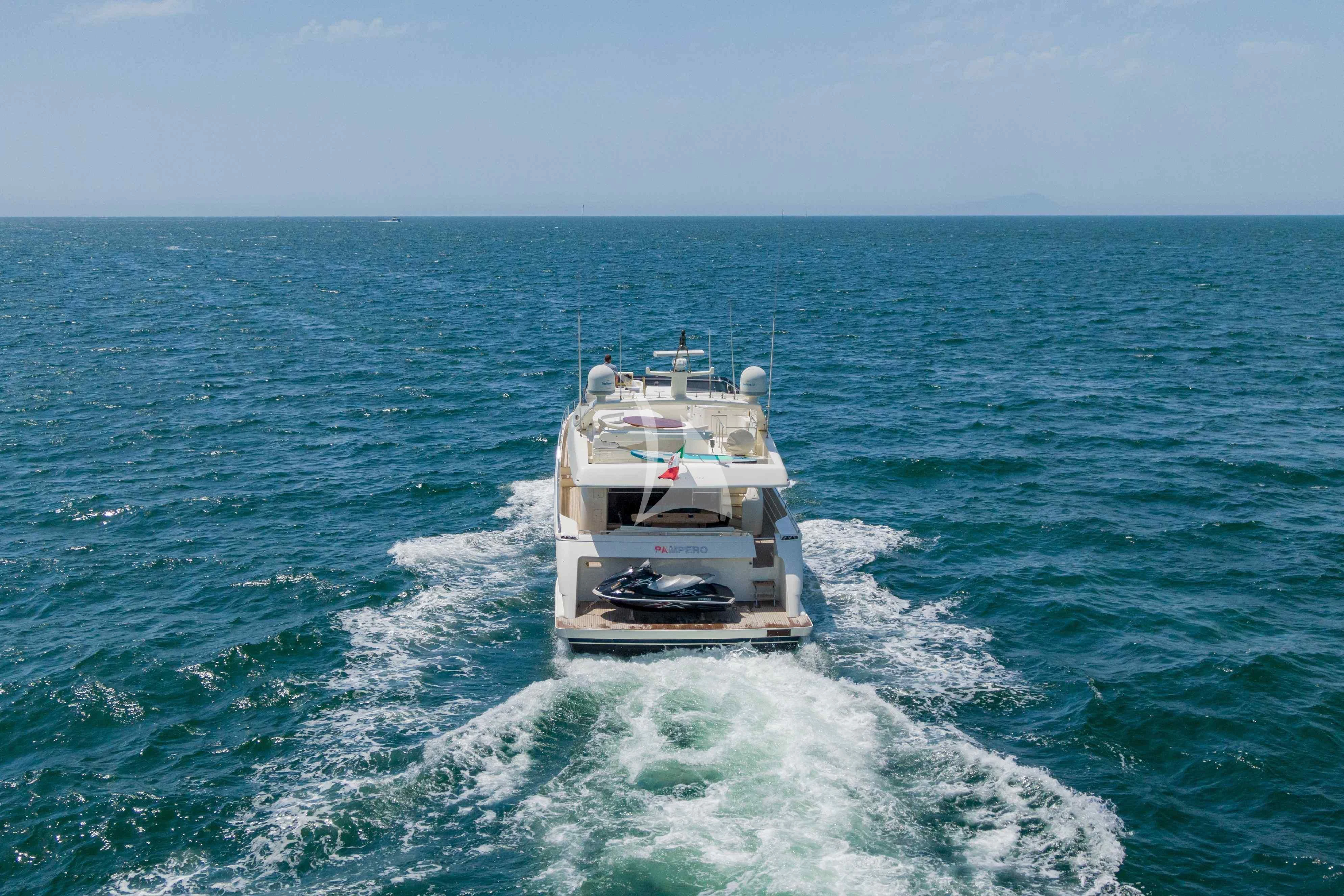 a boat on the water aboard PAMPERO Yacht for Charter