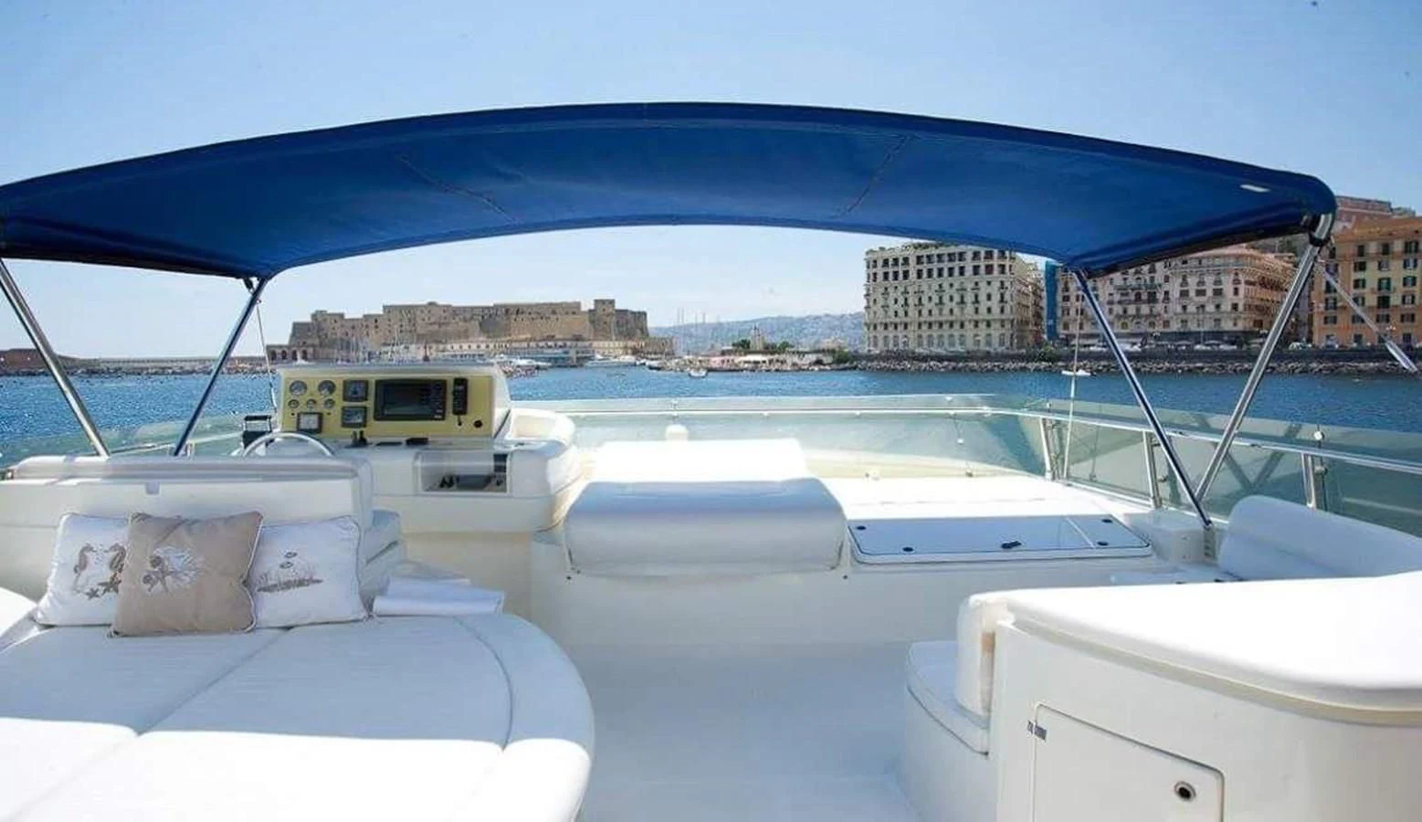 a boat on the water aboard PAMPERO Yacht for Charter