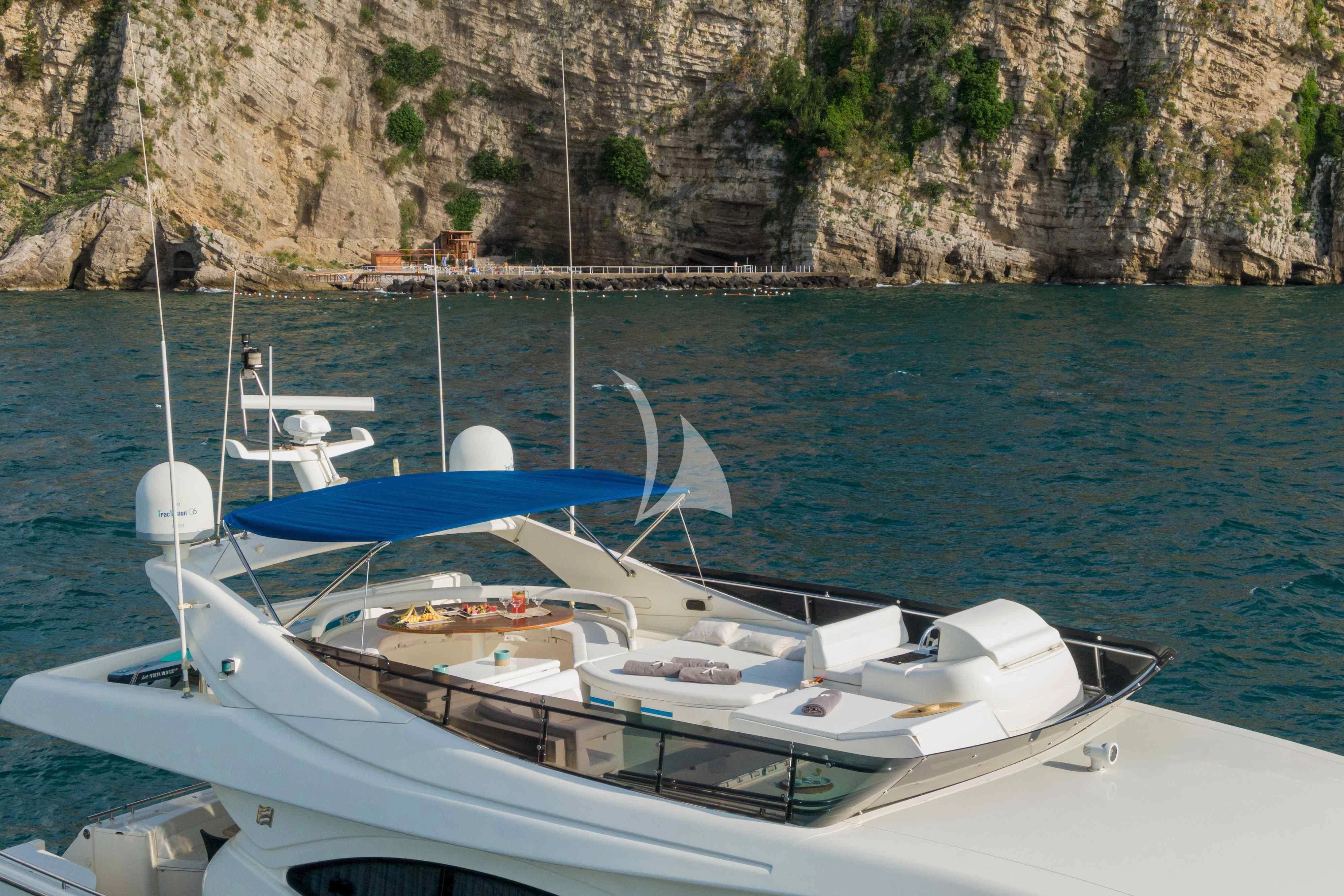 a boat on the water aboard PAMPERO Yacht for Charter