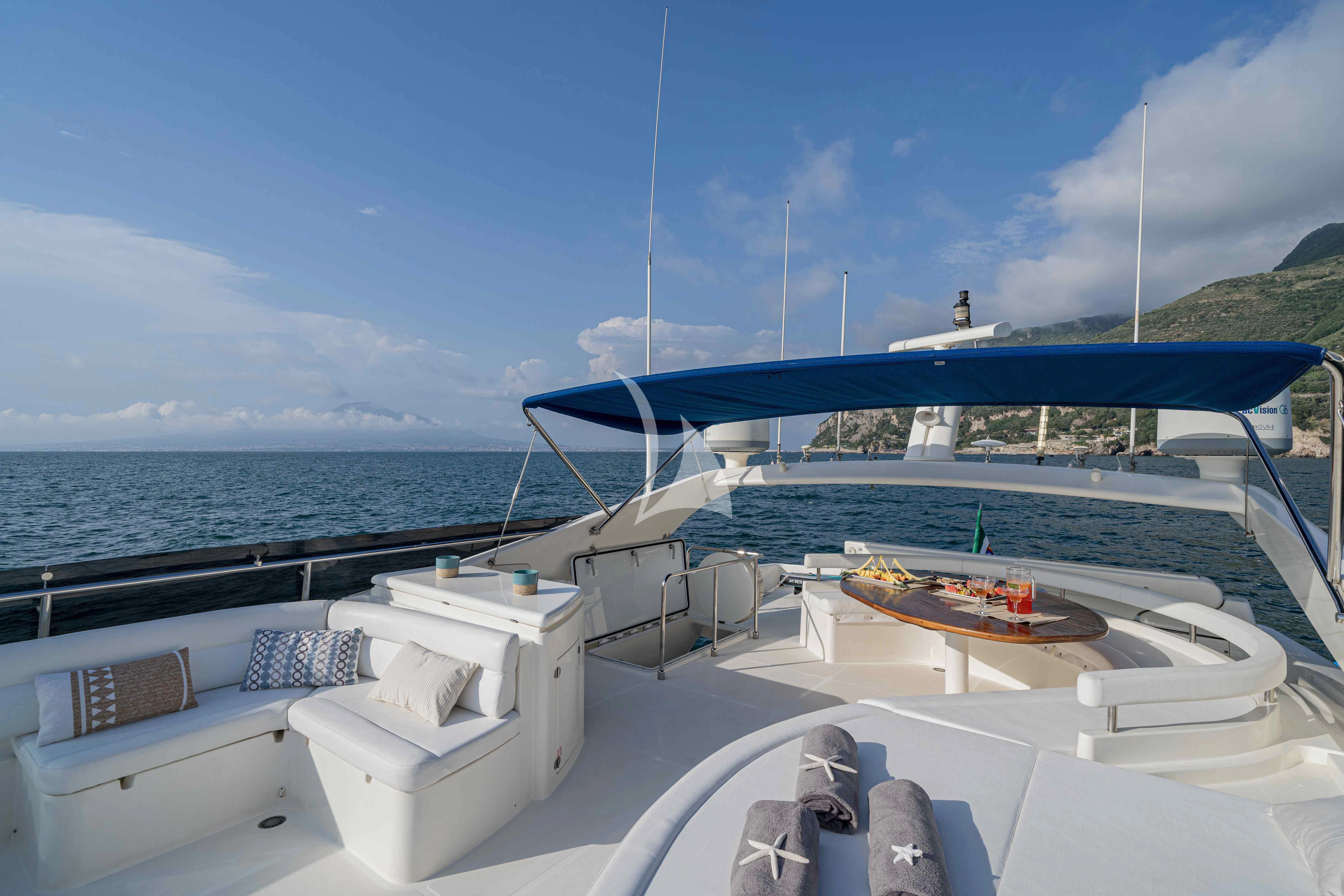 a boat on the water aboard PAMPERO Yacht for Charter