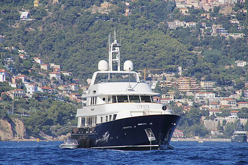 a boat in the water aboard FABULOUS CHARACTER Yacht for Charter